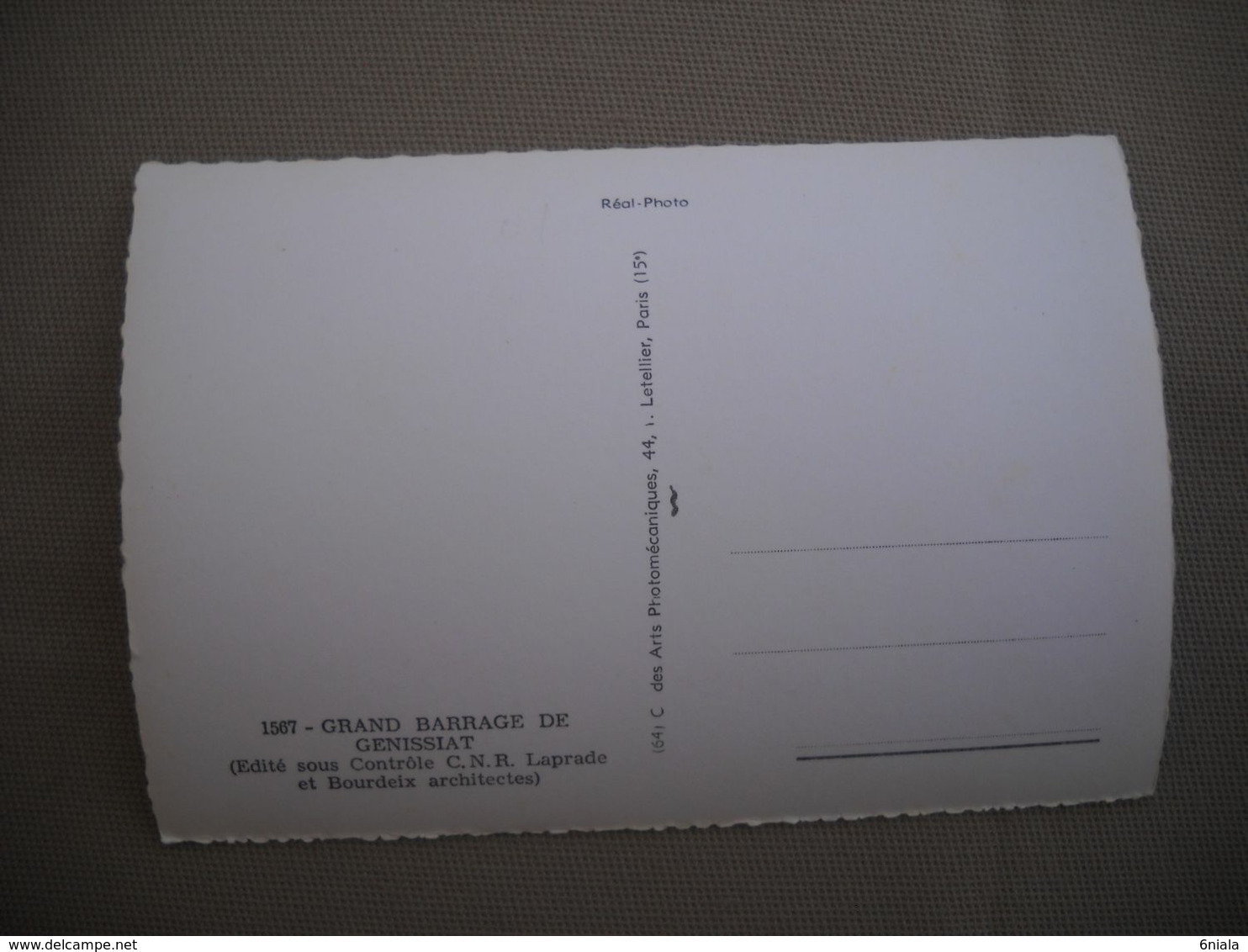 2202 Carte Postale   GENISSIAT    Le Grand BARRAGE  Caractéristiques Multi Vues       01 Ain - Génissiat