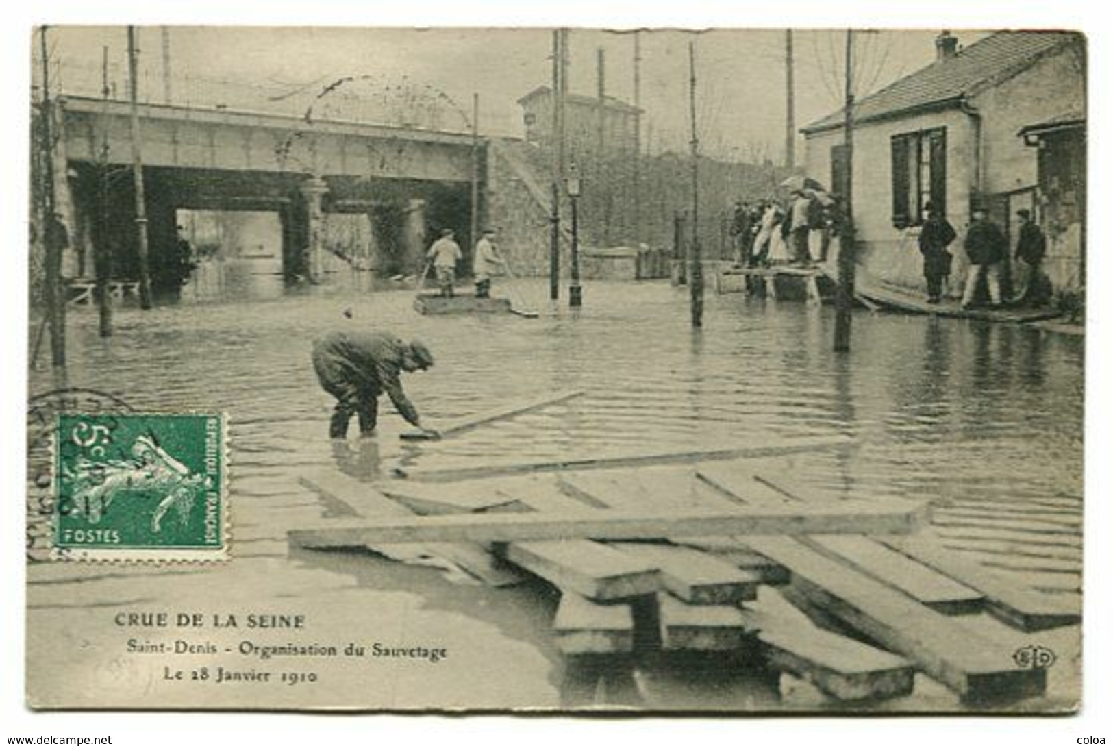 Crue De La Seine Saint Denis Organisation Du Sauvetage Le 18 Janvier 1910 - Saint Denis