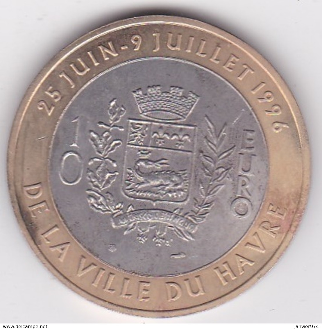 10 Euro De La Ville Du Havre. Pont De Normandie 1996 - Euros Des Villes