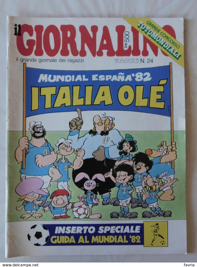 IL GIORNALINO N. 24 / 1982 - Con 8 Figurine Mundial '82 - Other & Unclassified