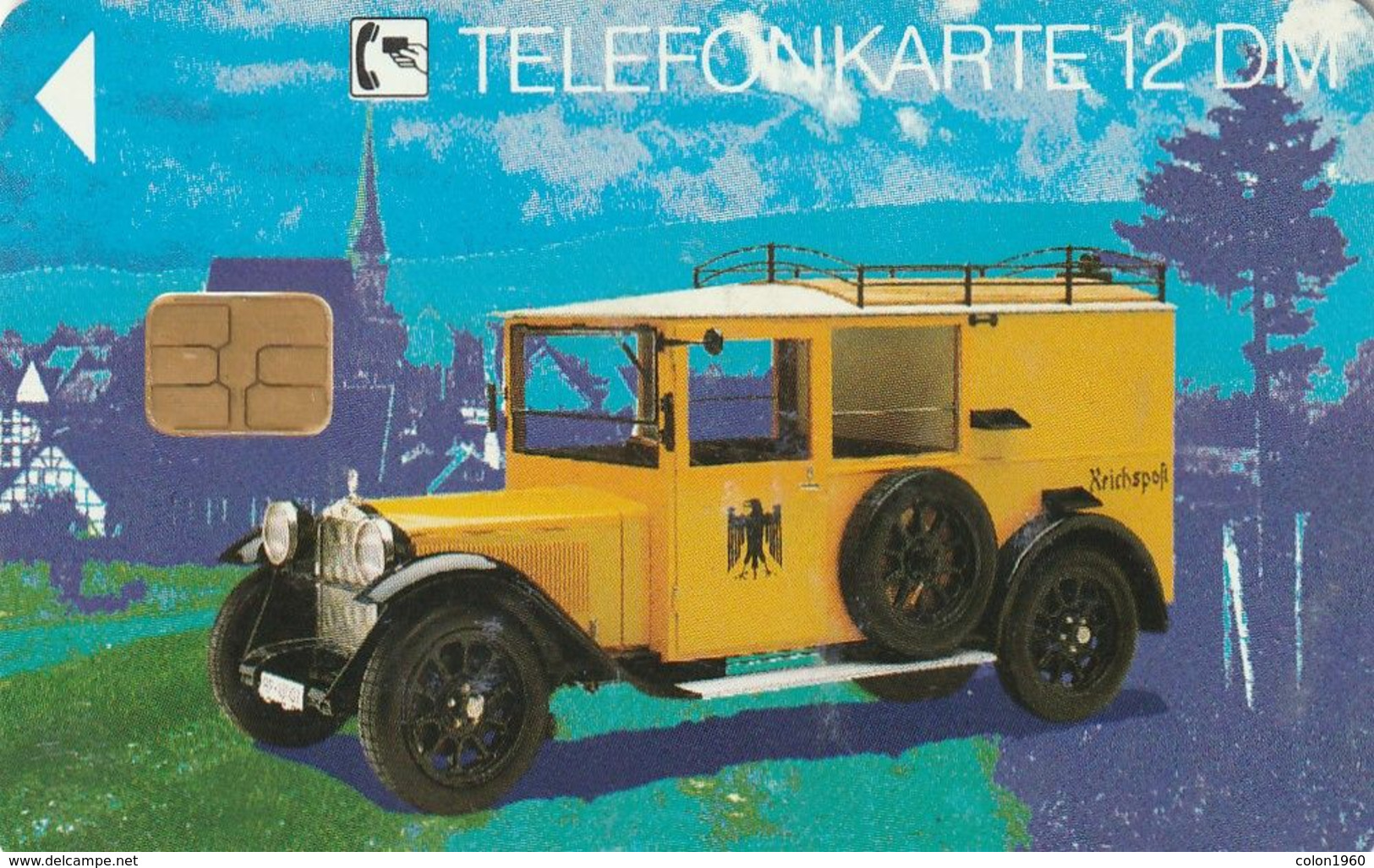 ALEMANIA. Historic Postbuses 1 - Rural Postal Vehicles (1928). DE-E 09/93. (489) - E-Series: Editionsausgabe Der Dt. Postreklame