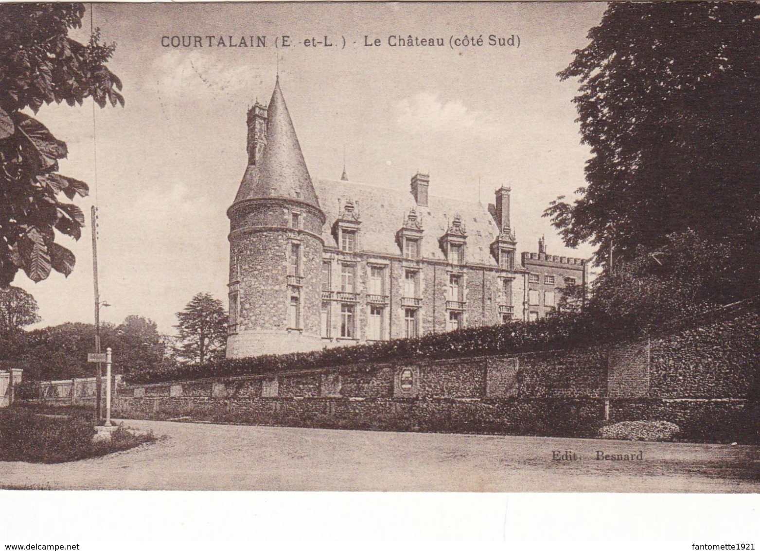 COURTALAIN  LE CHATEAU  COTE SUD (dil77) - Courtalain