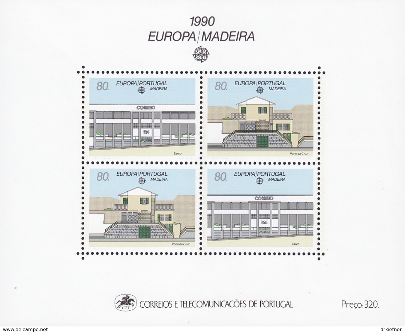 PORTUGAL MADEIRA Block 11, Postfrisch **, Europa: Postalische Einrichtungen, 1990 - Madeira