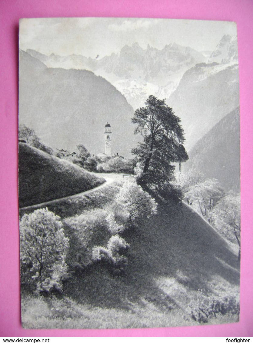 Switzerland SOGLIO IM BERGELL, SCIORAGRUPPE - Old Postcard, Used - Soglio