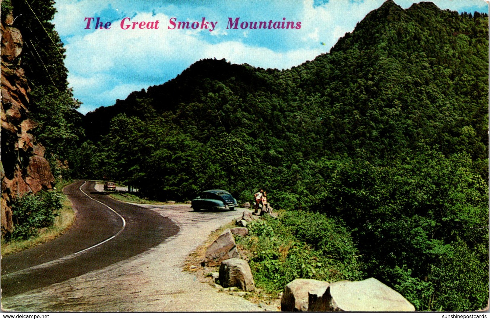 Tennessee Smoky Mountains View Of The Chimneys 1966 - Smokey Mountains