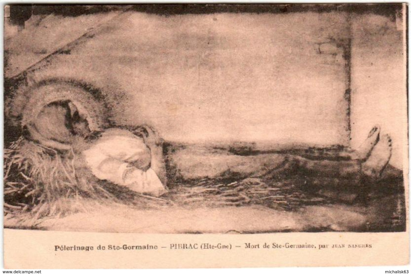 41kom 1643 CPA - PIBRAC- MORT DE SAINTE GERMAINE - Pibrac