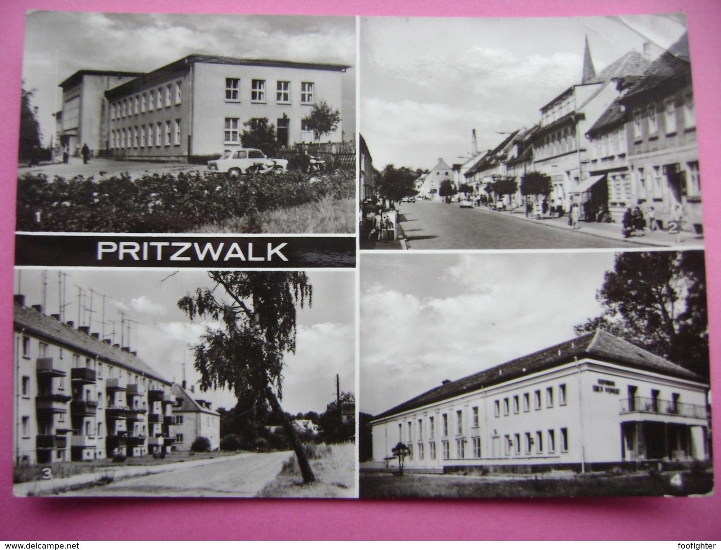 Germany: PRITZWALK - Bahnhof, Karl-Marx-Straße, Schöhagener Straße, Kulturhaus "Erich Weinert" - 1970s Unused - Pritzwalk