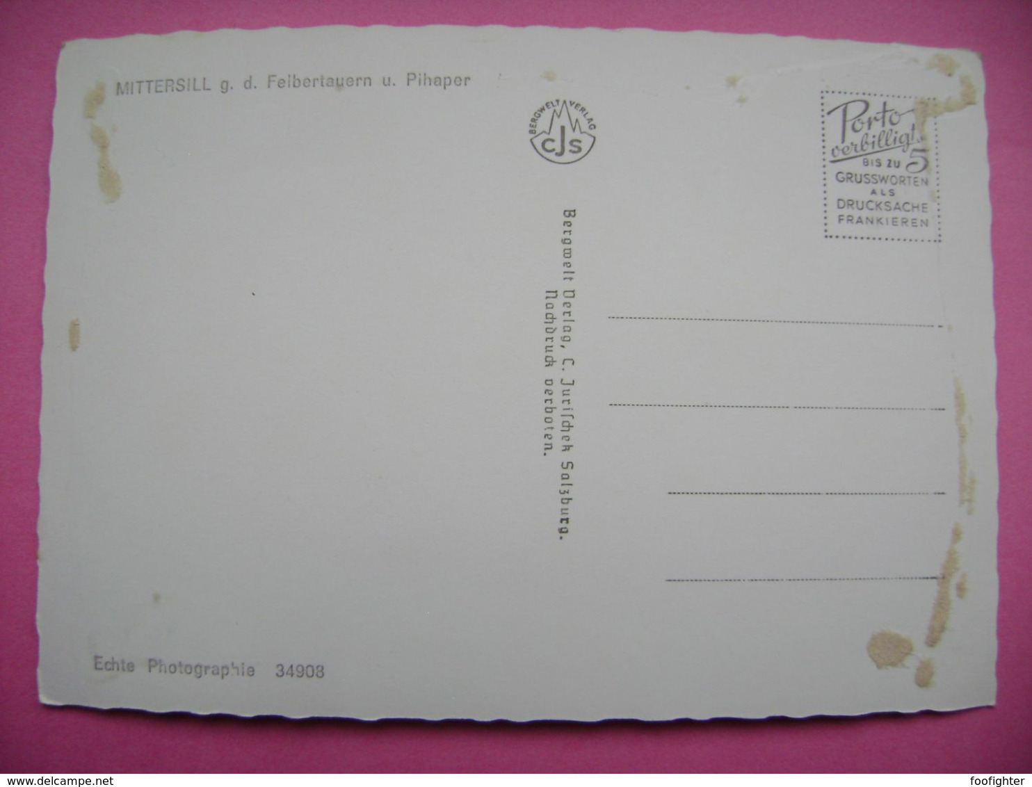 Austria: MITTERSIL G. D. Felbertauern U. Pihaper - Gesamtansicht - Ca 1960s Unused - Mittersill