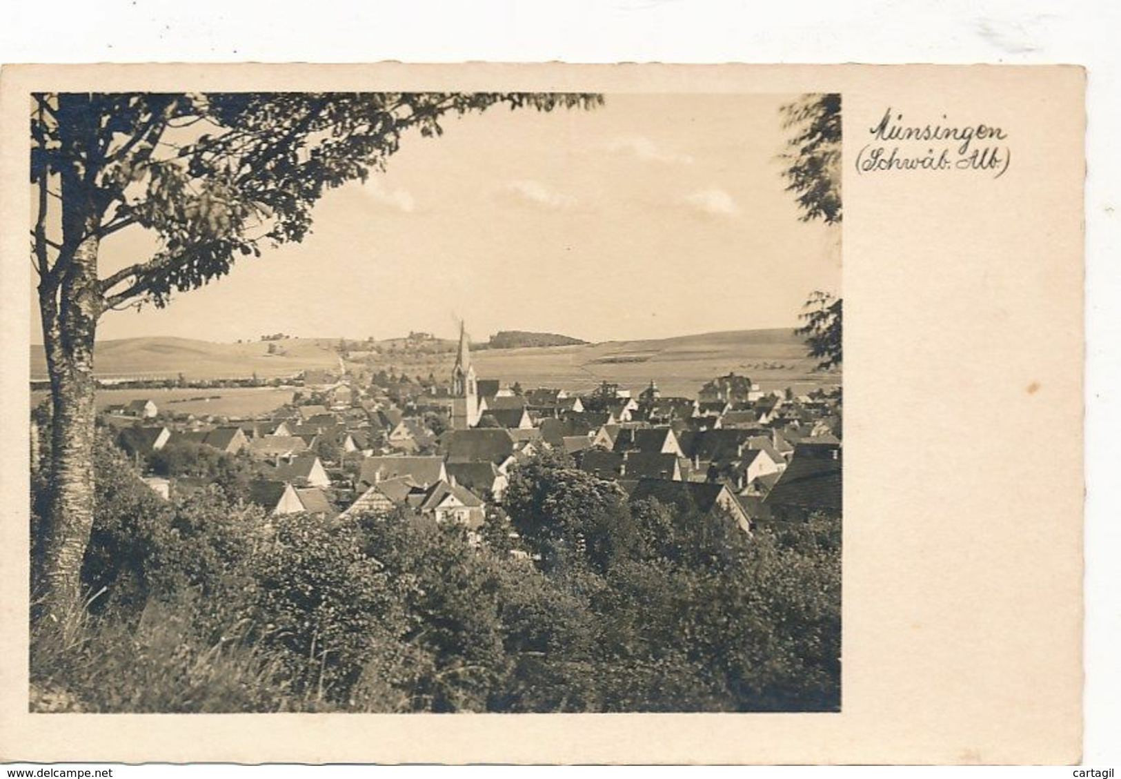 CPA -20472- Allemagne -  Fotokarte Münsingen Aus Der Vogelschau -Envoi Gratuit - Münsingen