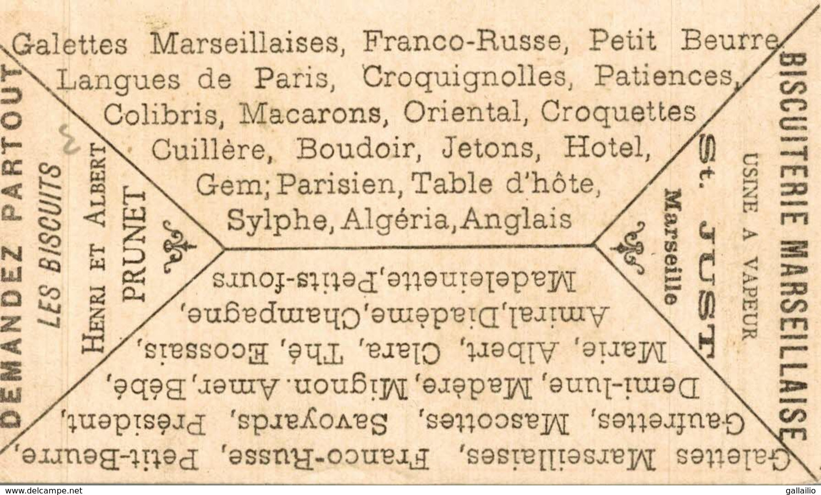 CHROMO BISCUIT HENRI ET ALBERT PRUNET HONGROIS - Altri & Non Classificati