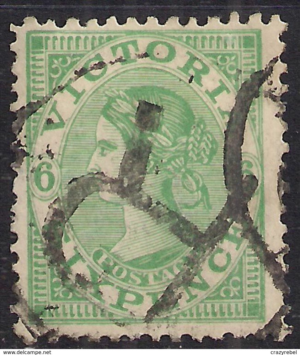 Victoria Australia 1901 QV 6d Emerald Green Used SG 380 ( K1361 ) - Nuevos