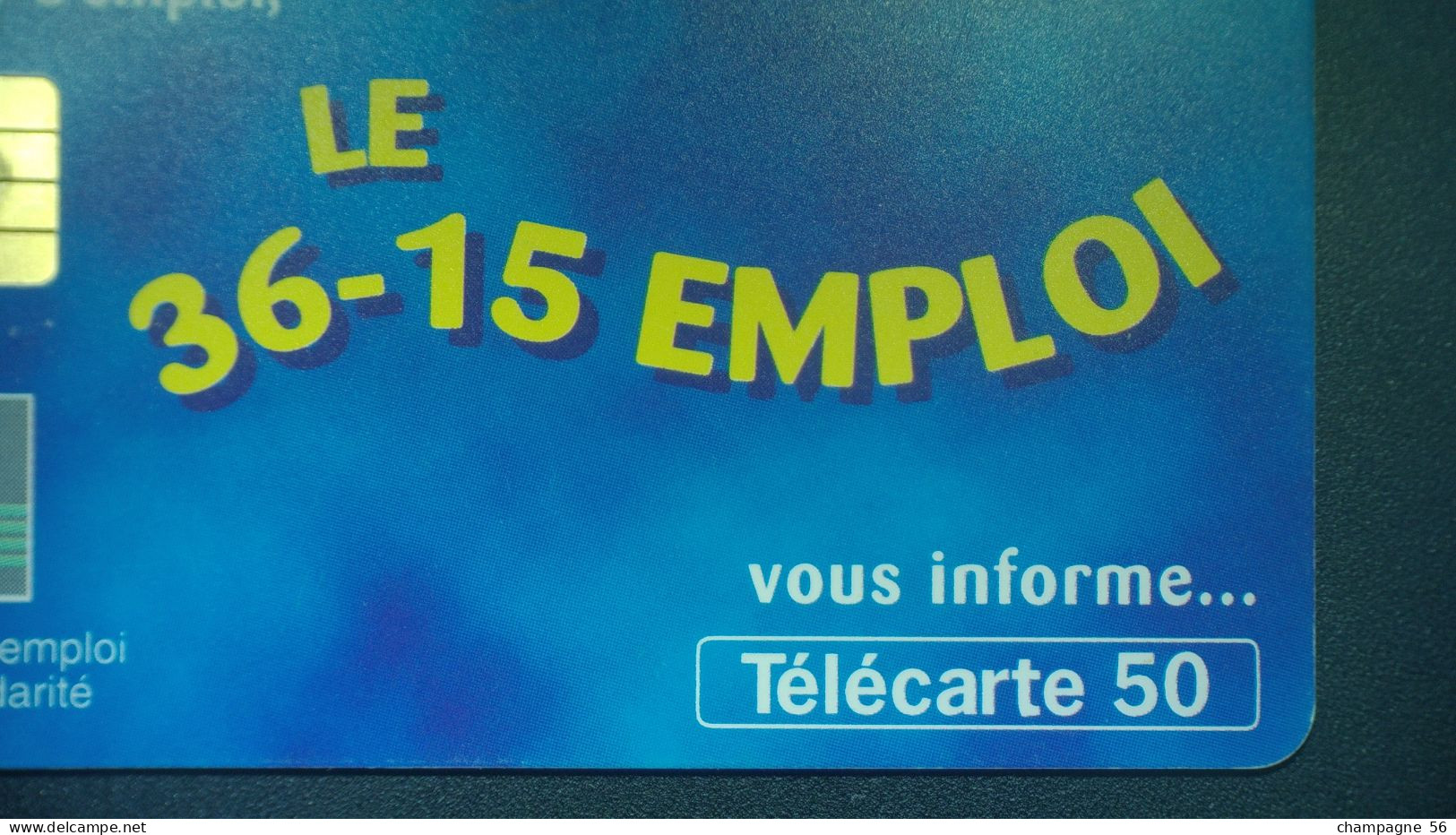 VARIÉTÉS FRANCE  11 / 97/ 50  UNITES SO3 LE 36-15 EMPLOI   UTILISÉE - Variedades