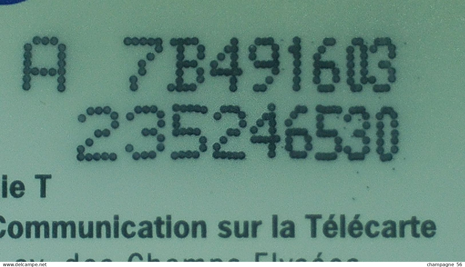 VARIÉTÉS FRANCE 97 F804  50 / 11 / 97 SO3 LE 36-15 EMPLOI   50 UNITES UTILISÉE