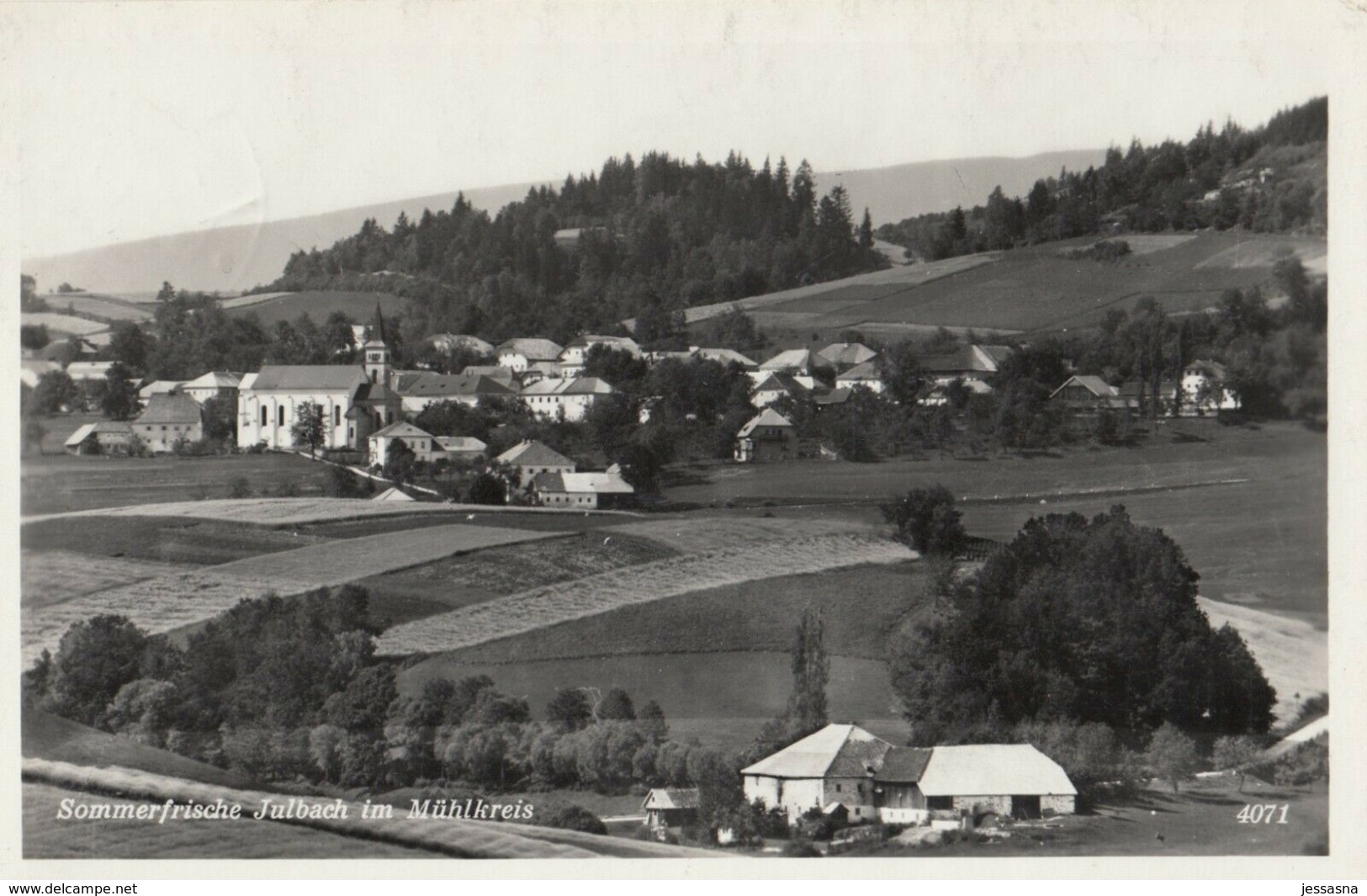 AK - OÖ - JULBACH Im Mühlkreis - Ortsansicht 1952 - Rohrbach