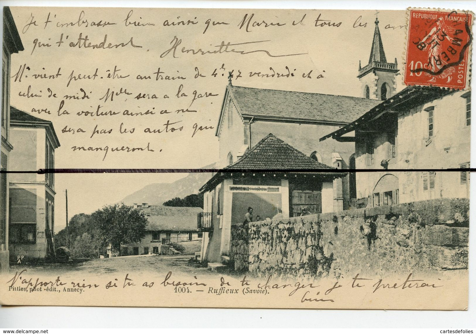 CPA . SAVOIE . D73. RUFFIEUX . PITTIER PHOT EDIT ANNECY. PPA - Ruffieux