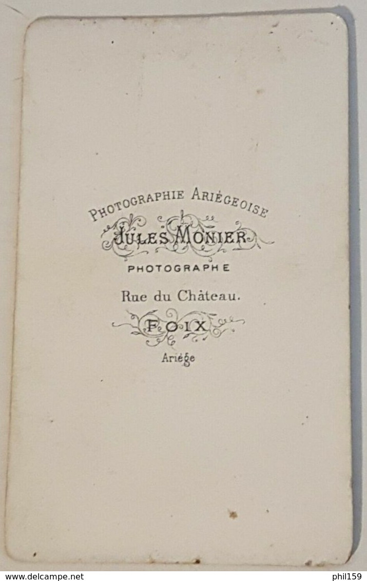 Carte De Visite Jules Monier, Foix, Militaire En Uniforme, Vers 1870 - Alte (vor 1900)