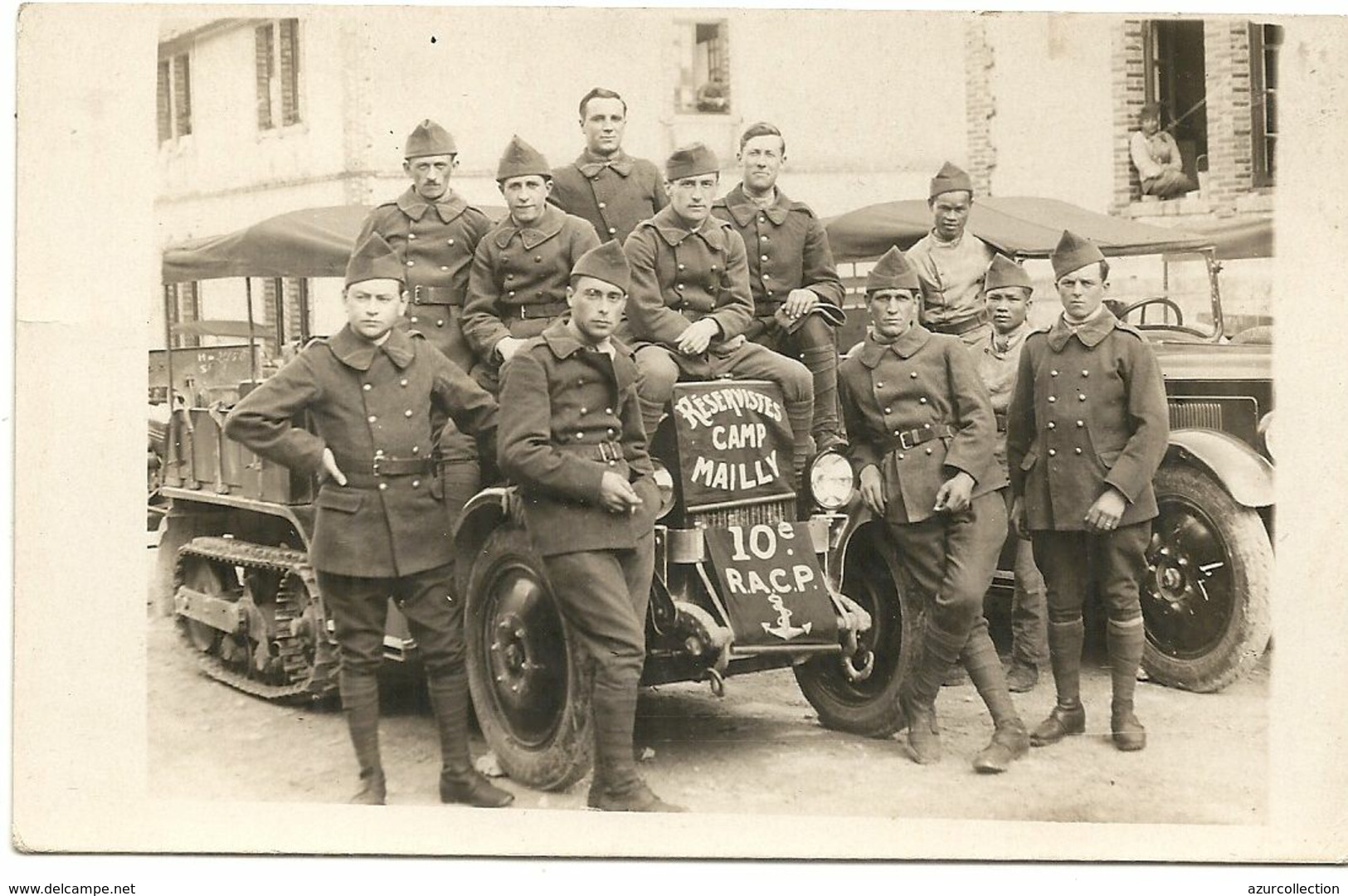 VOITURE A CHENILLE . CAMP MAILLY . 10EM RACP - Materiale