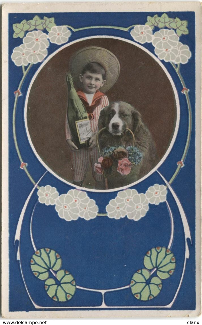 HUND 1911 Mit Knabe - 1900-1949