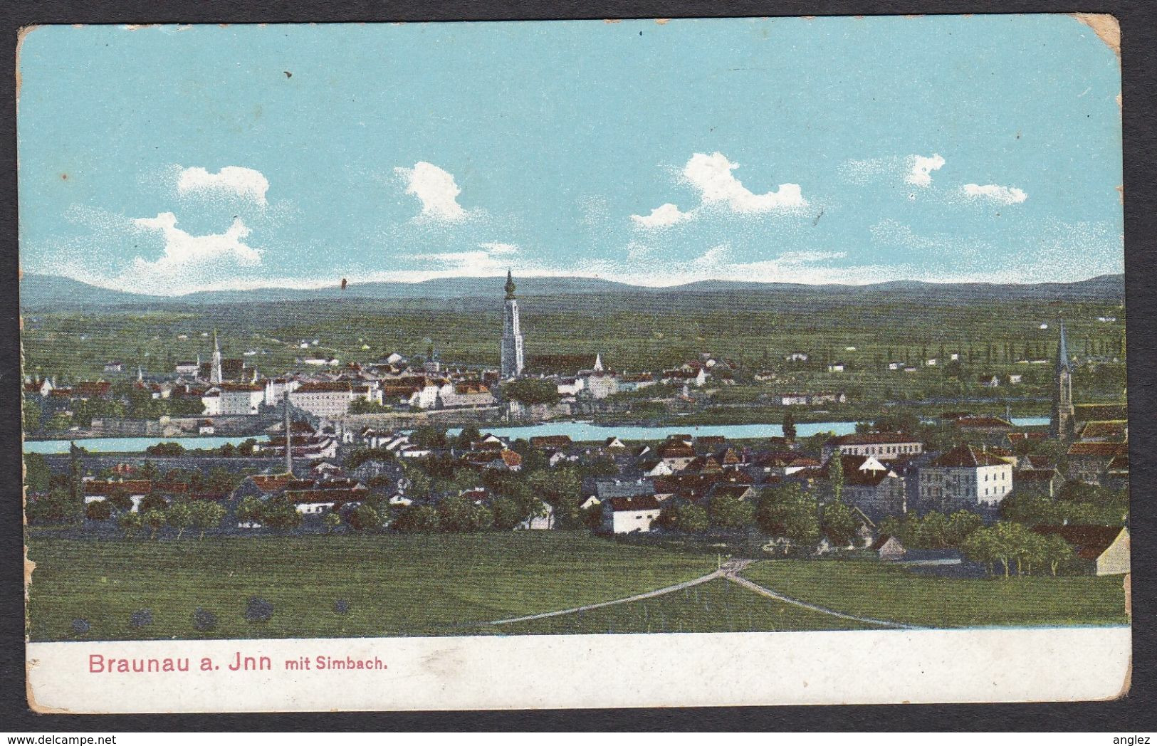 Austria: Braunau Am Inn Mit Simbach - Colour View Early 1900's - Braunau