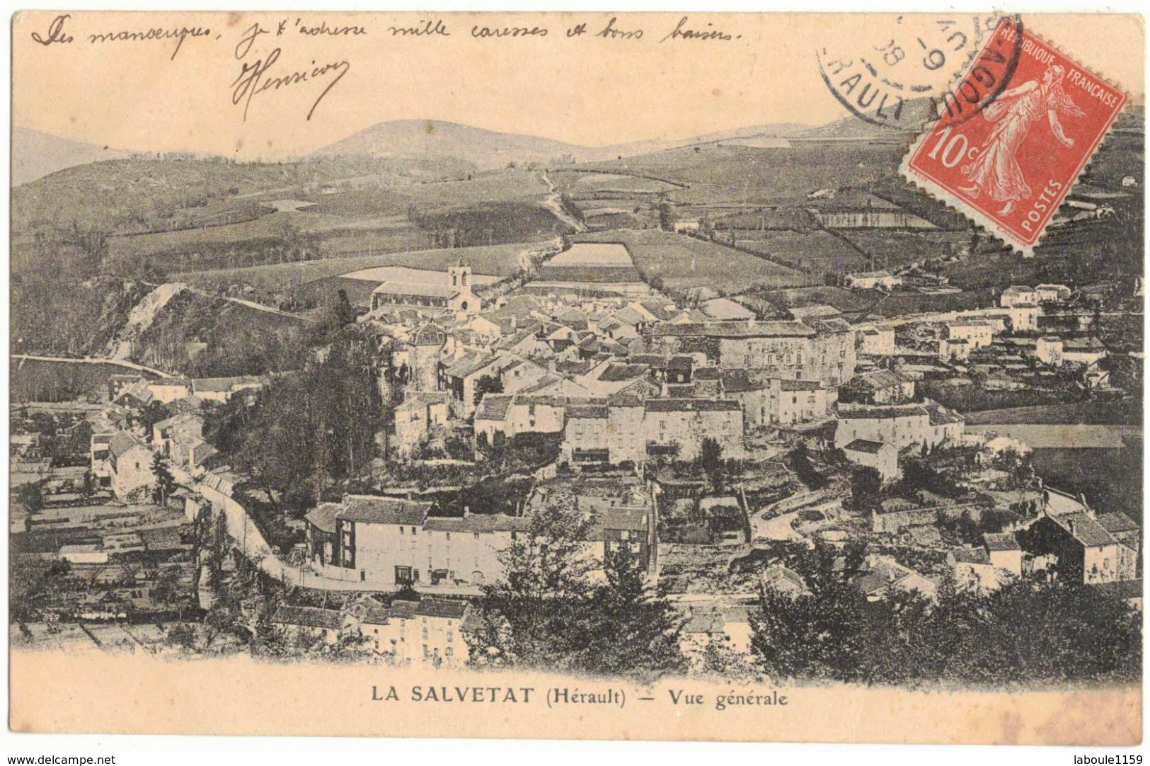 OCCITANIE HERAULT LA SALVETAT VUE GENERALE Circulé Vers BEZIERS V° MILITARIA ST GERVAIS LE BOUSQUET D ORB MURAT LODEVE - La Salvetat