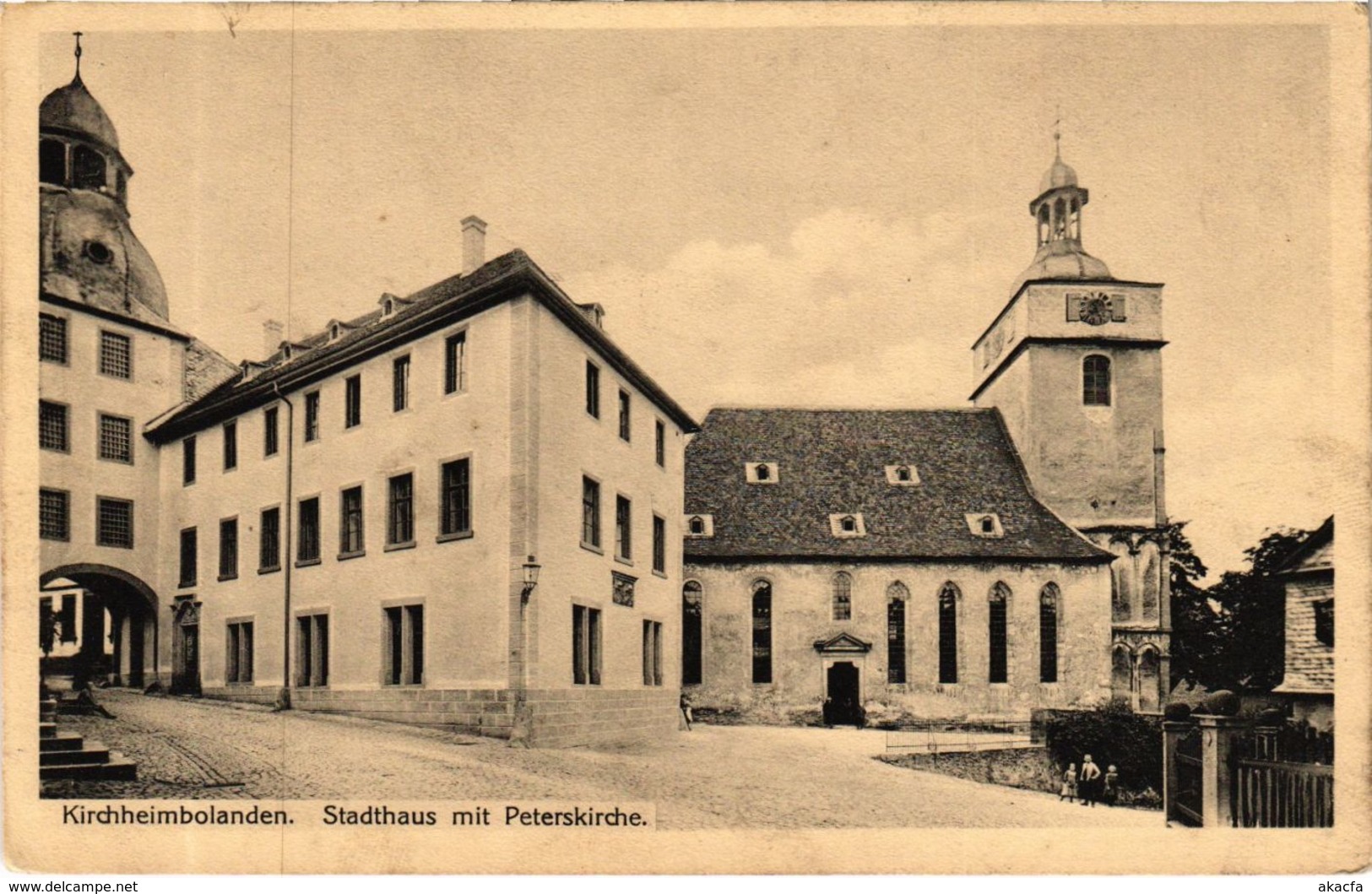 CPA AK Kirchheimbolanden Stadthaus Mit Peterskirche GERMANY (921958) - Kirchheimbolanden