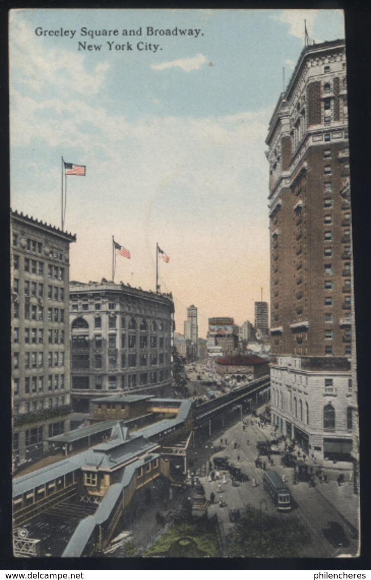 CPA - (Etats-Unis) Greeley Square And Broadway, New York City - Broadway