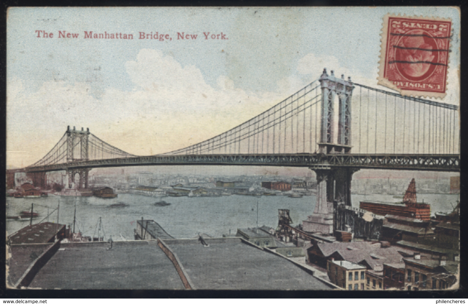 CPA - (Etats-Unis) The New Manhattan Bridge, New York - Bridges & Tunnels