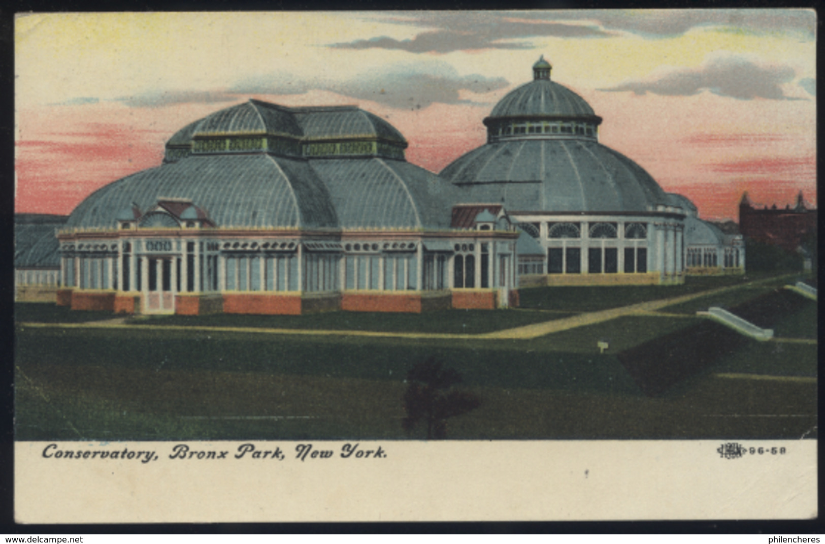 CPA - (Etats-Unis) Conservatory, Bronx Park, New York - Parchi & Giardini