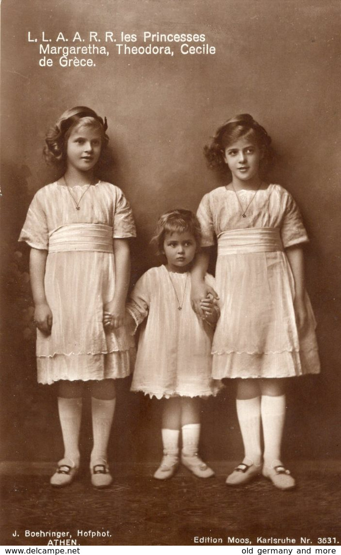 Les Princesses Margaretha,Theodora,Cecile De Grece - Königshäuser