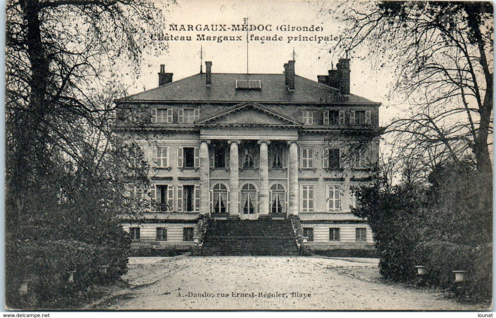 33 MARGAUX  : Château Margaux Façade Principale * - Margaux