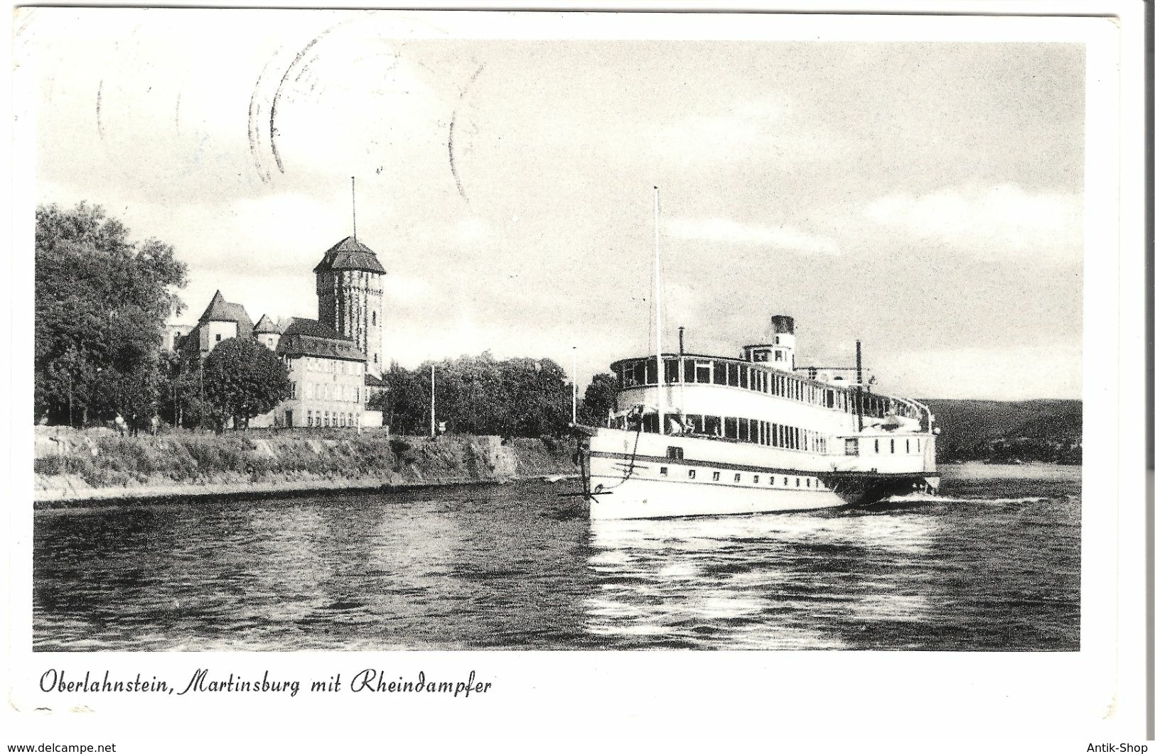 Oberlahnstein - Martinsburg Mit Rheindampfer V. 1964 (4482) - Lahnstein