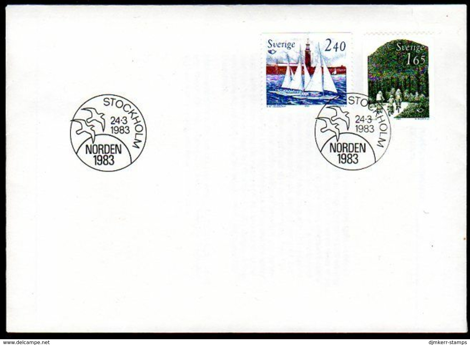 SWEDEN 1983 Nordic Countries: Tourism FDC. Michel 1230-31 - FDC