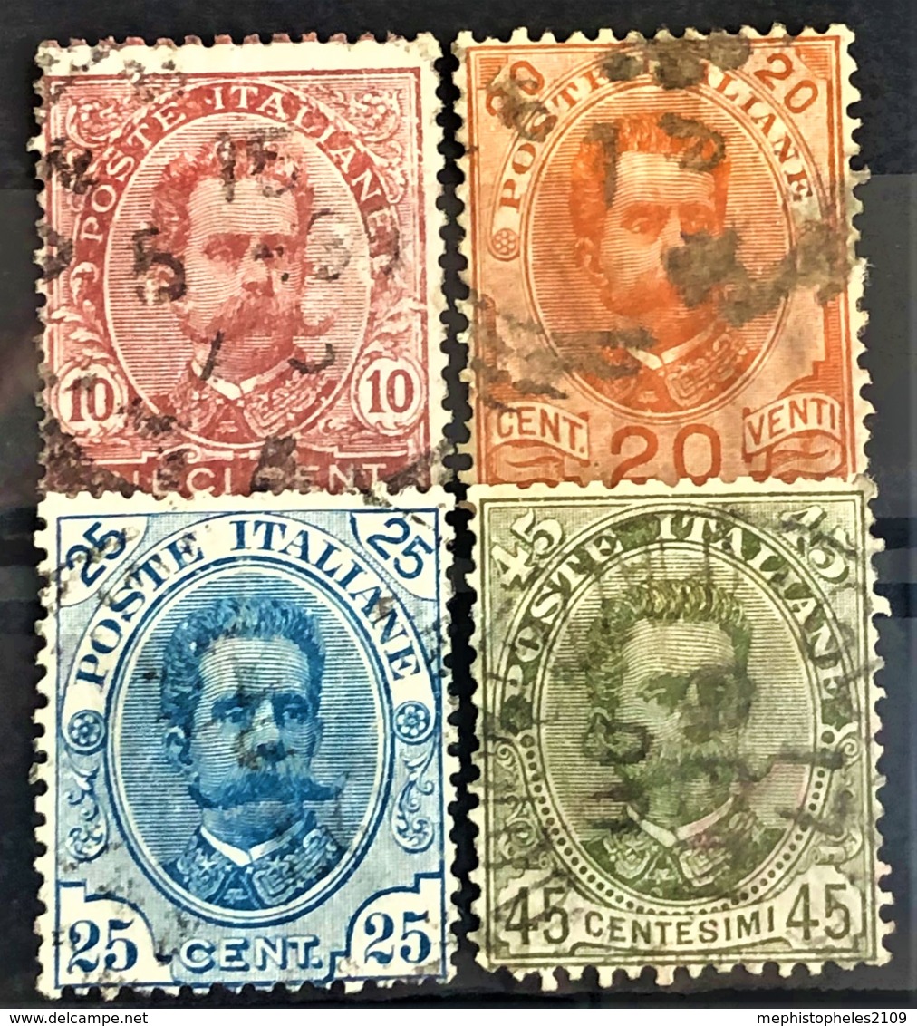 ITALY / ITALIA 1891/96 - Canceled - Sc# 68, 69, 70, 71 - Usati