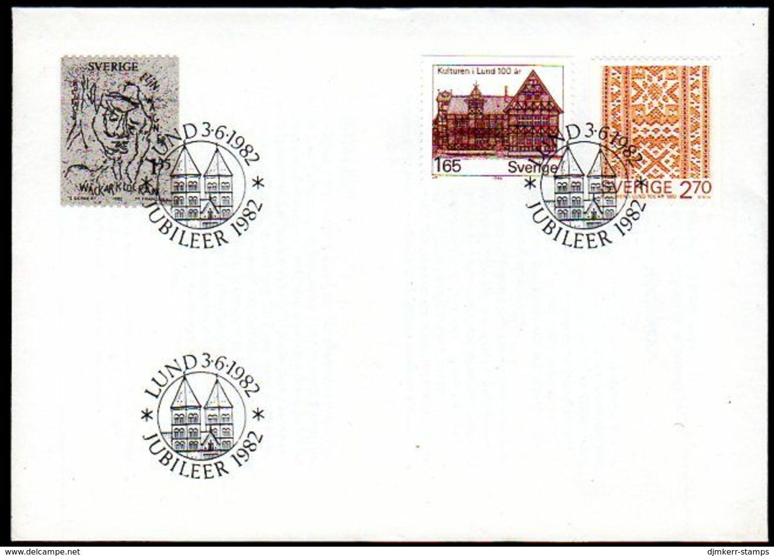 SWEDEN 1982 Cultural Museum And Wägner Centenaries FDC. Michel 1193-95 - FDC