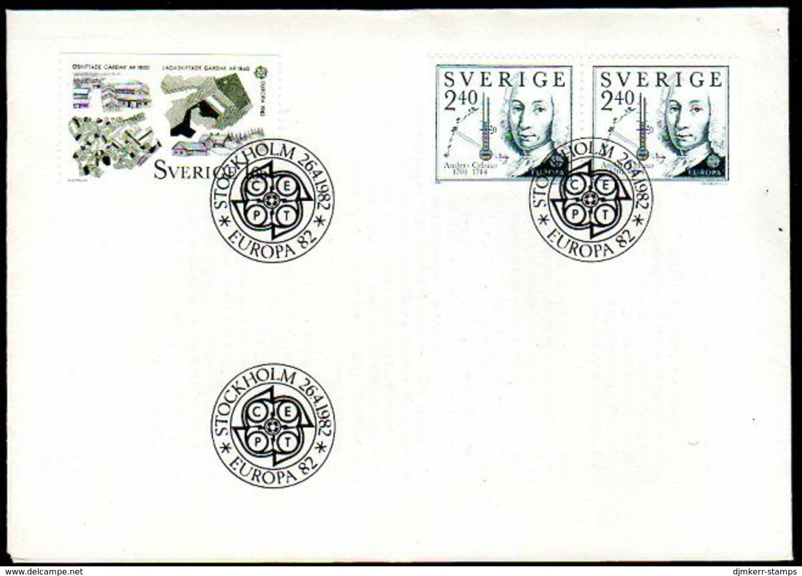 SWEDEN 1982 Europa: Historic Events FDC. Michel 1187-88 - FDC