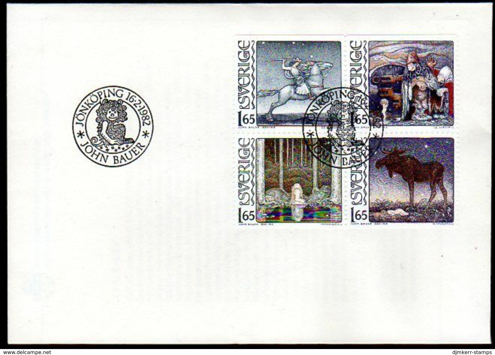 SWEDEN 1982 Bauer Centenary FDC. Michel 1178-81 - FDC