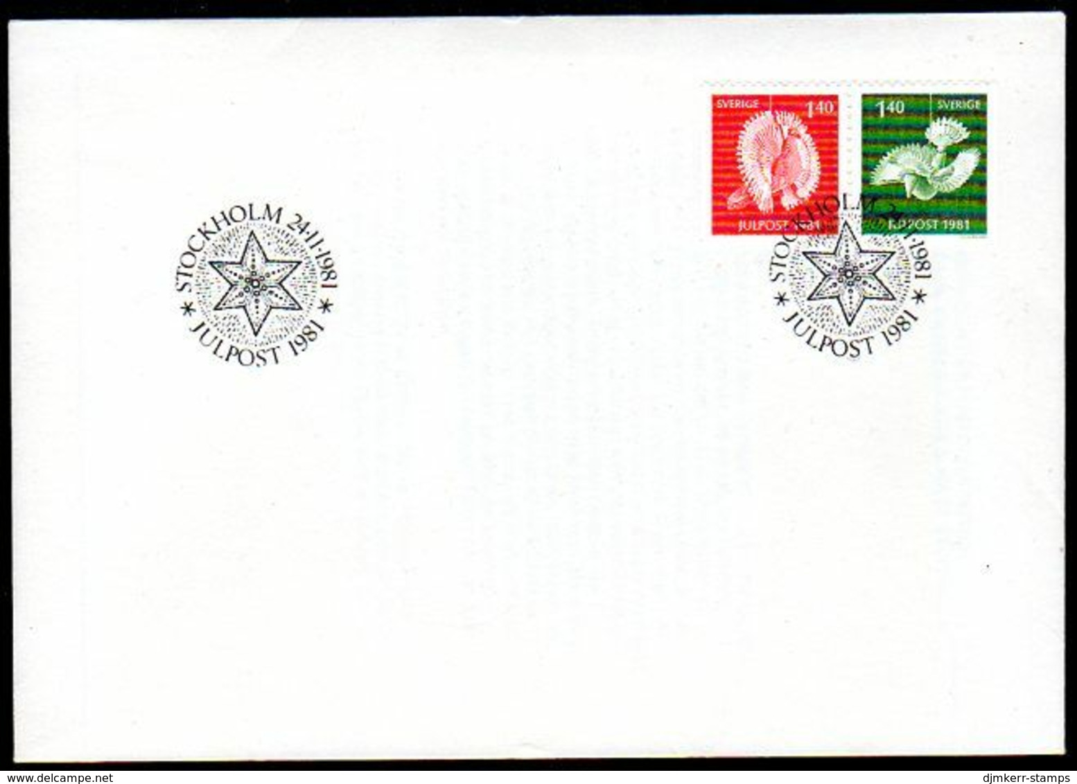 SWEDEN 1981 Christmas FDC. Michel 1173-74 - FDC