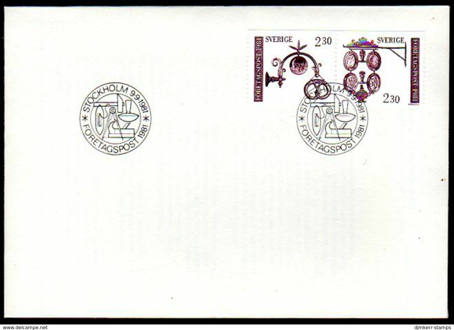SWEDEN 1981 Trade Signs FDC. Michel 1166-67 - FDC