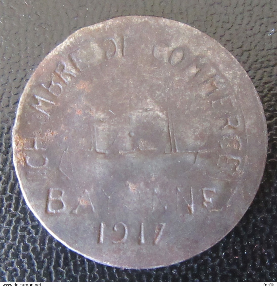 France - Jeton 10c Chambre De Commerce De Bayonne 1917 - Fer - Diam. 26 Mm - Noodgeld