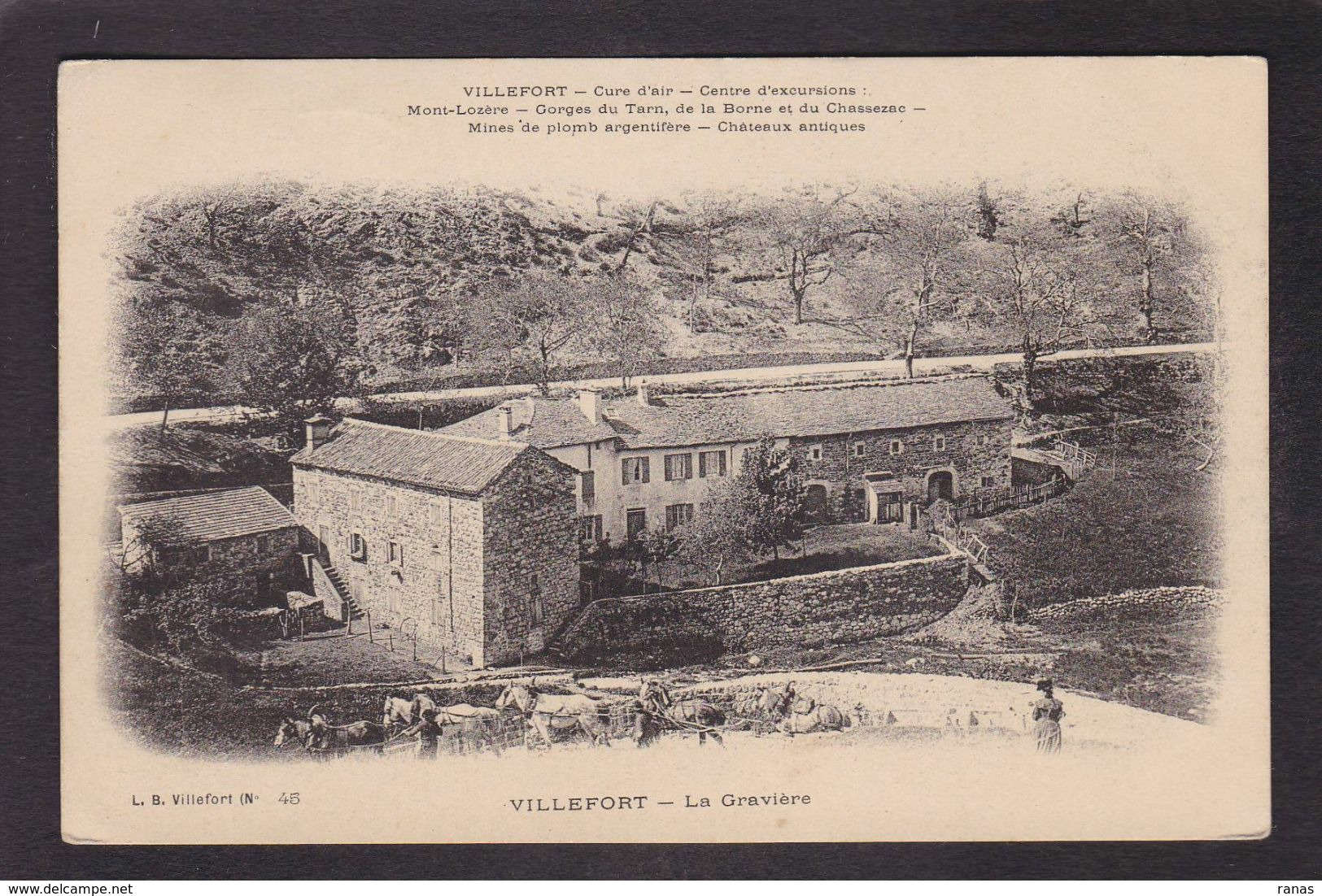 CPA Lozère 48 Circulé Villefort - Villefort