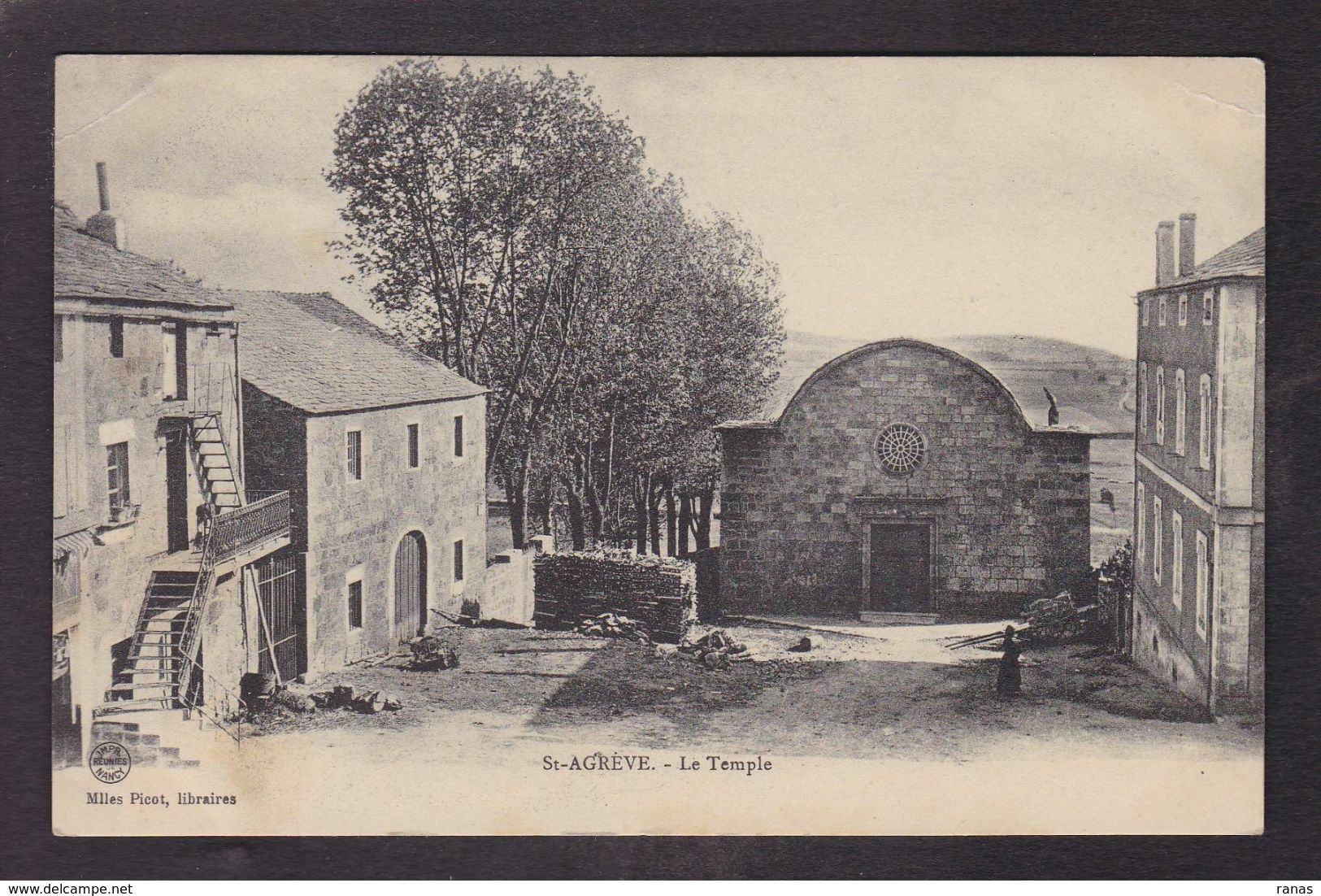 CPA Ardèche 07 écrite Saint Agrève Le Temple Protestant - Saint Agrève