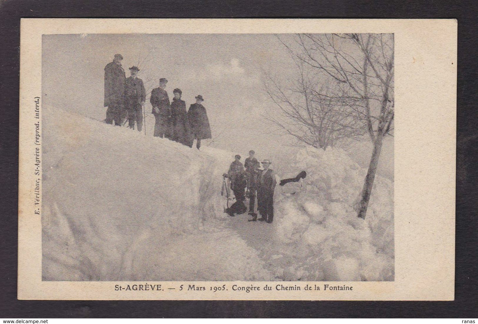 CPA Ardèche 07 écrite Saint Agrève Congrès 1905 Du Chemin De La Fontaine - Saint Agrève