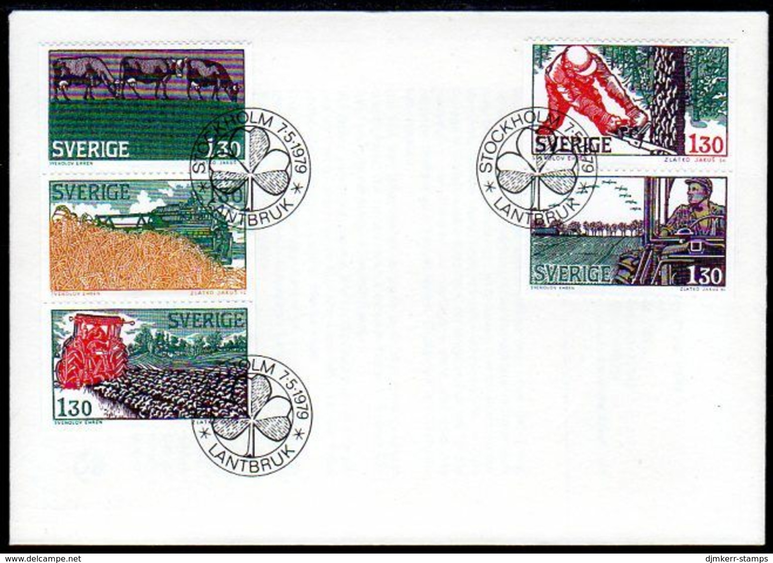SWEDEN 1979 Agriculture And Forestry FDC.  Michel 1060-64 - FDC