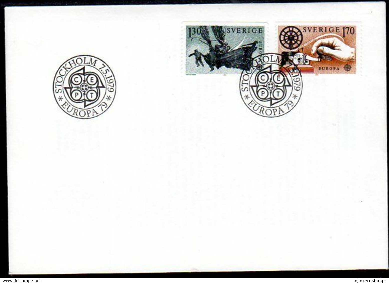 SWEDEN 1979 Europa: Hostory Of The Post FDC.  Michel 1058-59 - FDC