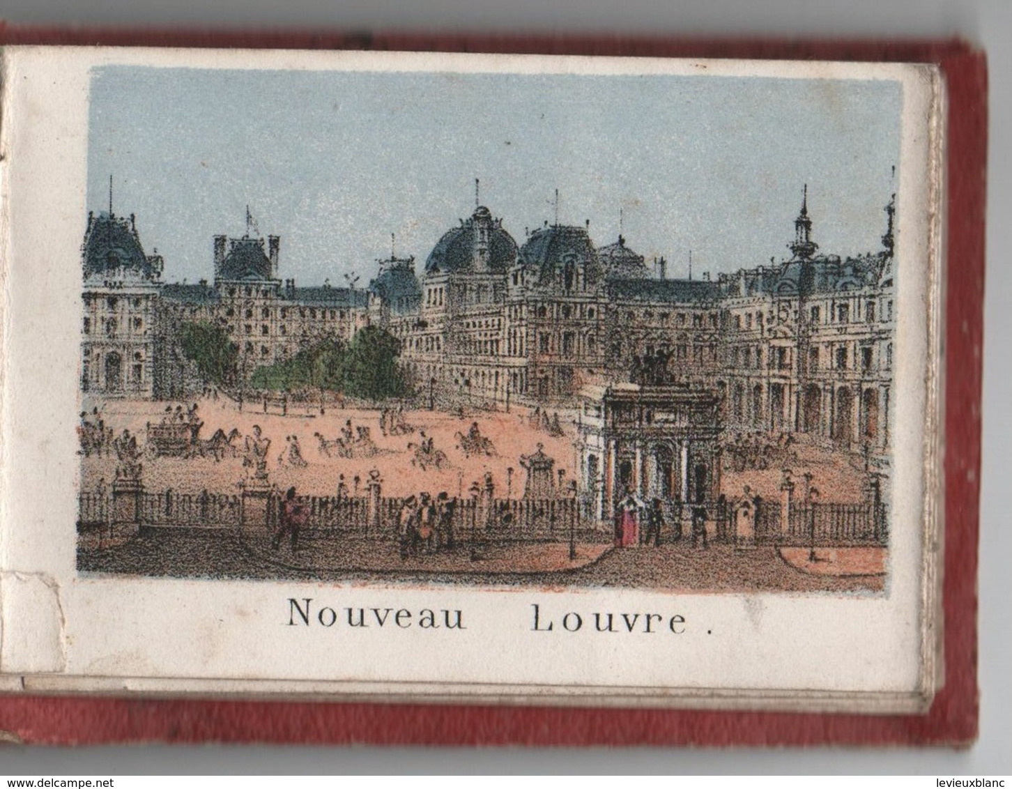 Petit livret souvenir de PARIS/10 Gravures:Madeleine,Bourse,Louvre,OpéraTTuileries,Vendôme,Etoile,etc/Vers 1858  NAP14