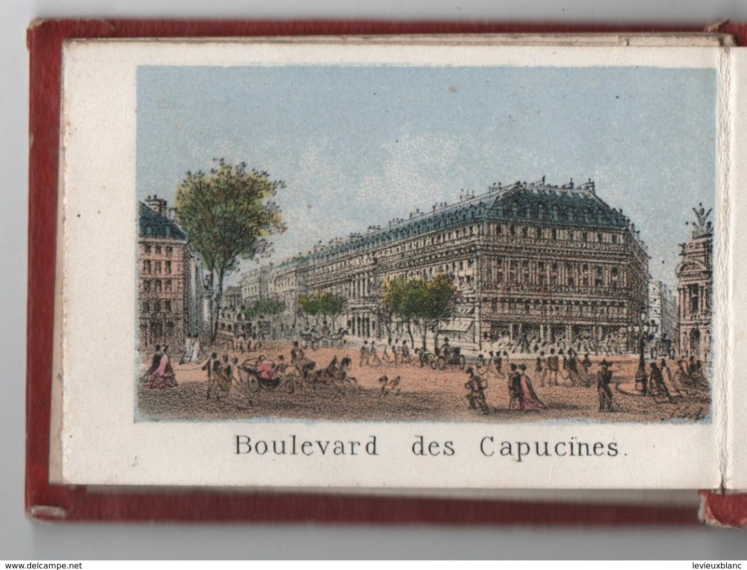 Petit livret souvenir de PARIS/10 Gravures:Madeleine,Bourse,Louvre,OpéraTTuileries,Vendôme,Etoile,etc/Vers 1858  NAP14