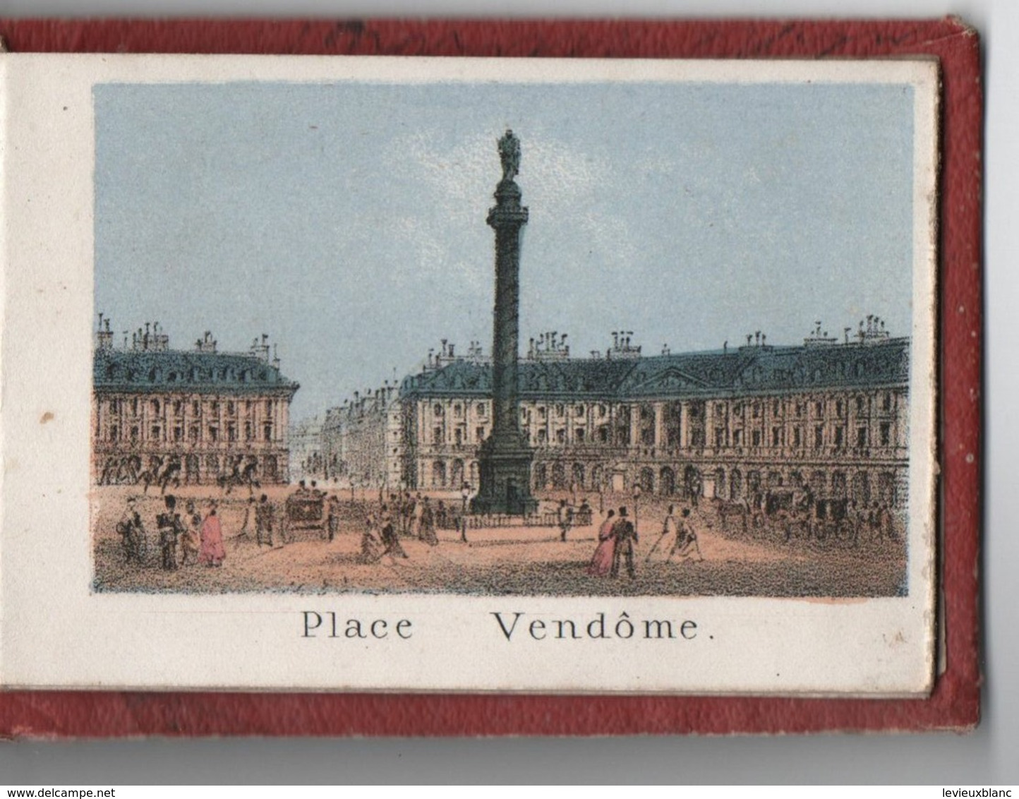 Petit livret souvenir de PARIS/10 Gravures:Madeleine,Bourse,Louvre,OpéraTTuileries,Vendôme,Etoile,etc/Vers 1858  NAP14