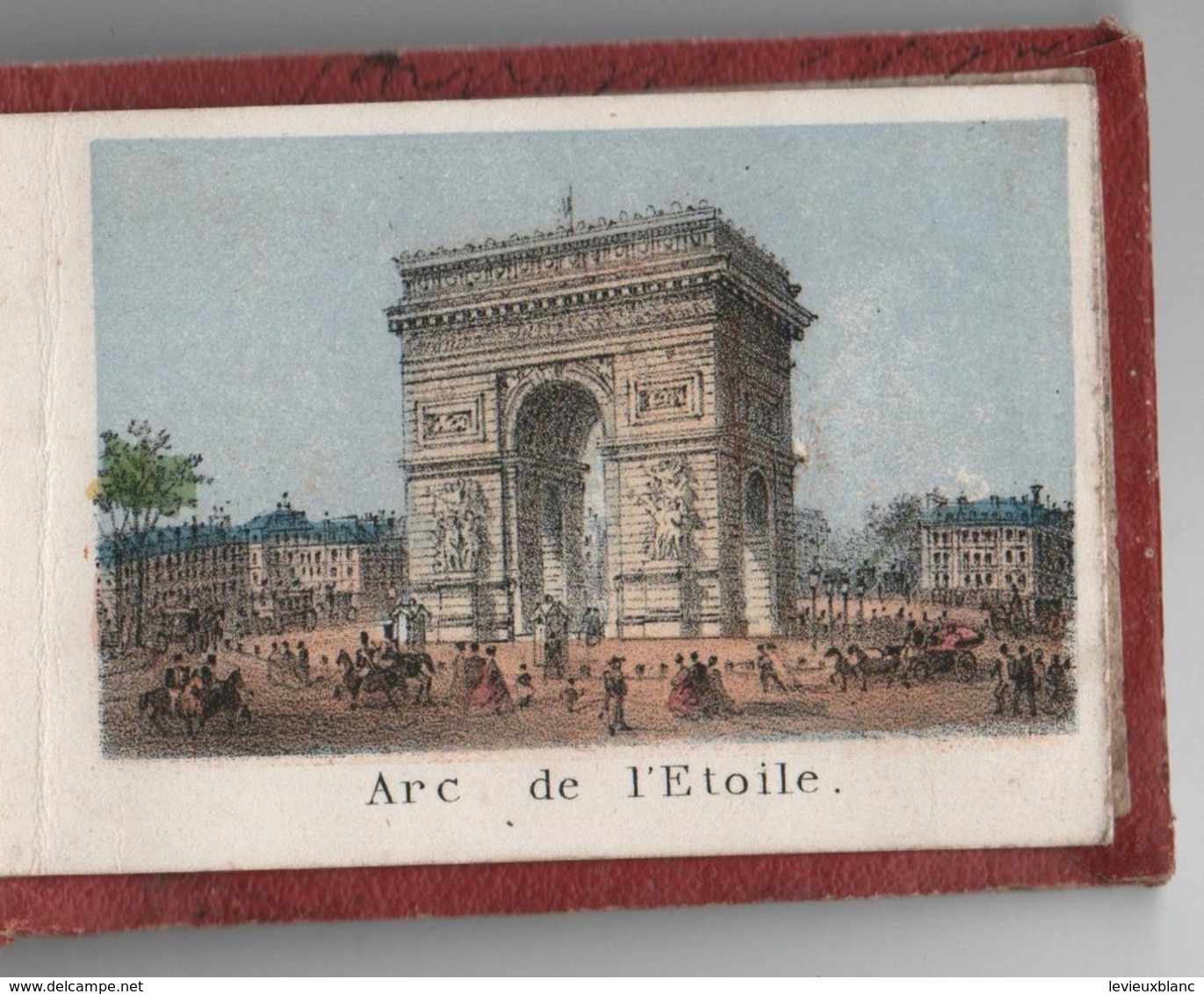 Petit livret souvenir de PARIS/10 Gravures:Madeleine,Bourse,Louvre,OpéraTTuileries,Vendôme,Etoile,etc/Vers 1858  NAP14