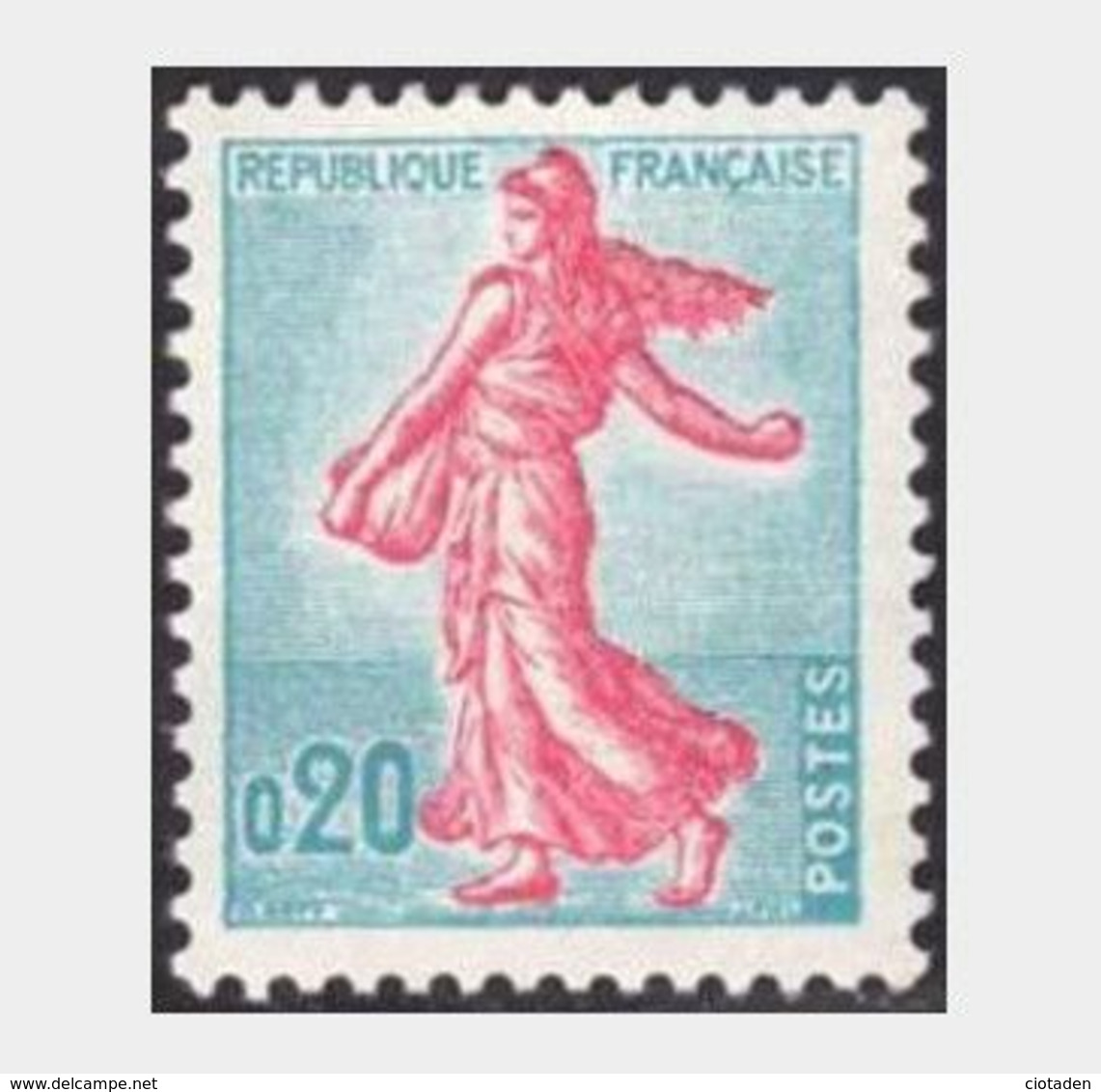 Semeuse De Piel D'après Roty 1960 - Variétés - Storia Postale