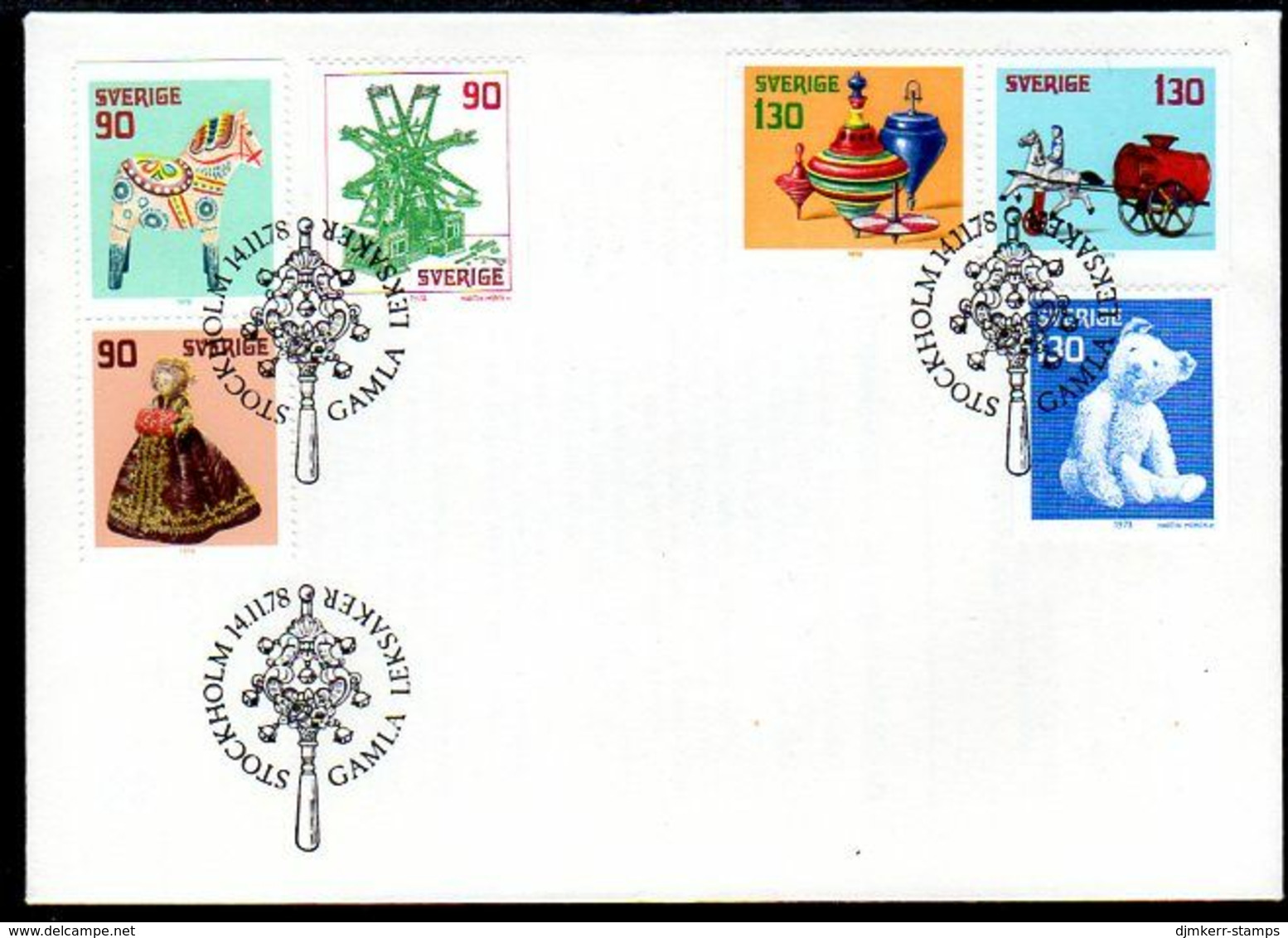 SWEDEN 1978 Christmas FDC.  Michel 1045-50 - FDC